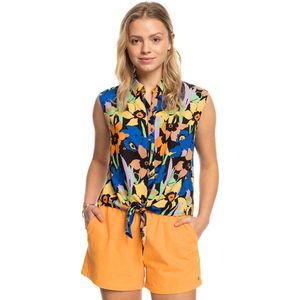 Roxy - Tropical View - Mouwloze V-hals T-shirt - Dames