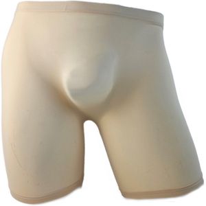BamBella ® - Boxer short lang - Maat L/XL - panty stof - Bruin Dun kant gaas stof Ondergoed