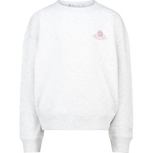 America Today sweater met backprint lichtgrijs