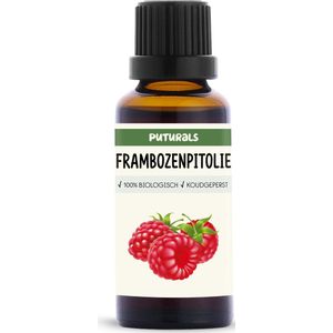 Puturals Frambozenpitolie 100% Biologisch - 30ml - Koudgeperst en Puur - Raspberry Seed Oil voor Huid en Haar