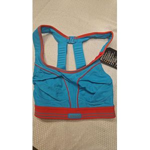 Shock Absorber - Run - Sportbh - Turquoise/Rood