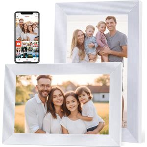 10,1 inch Smart WiFi Digitale Fotolijst met 32 GB Opslag - Gebruiksvriendelijke App voor Foto's en Video's Delen