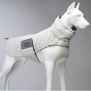 Lindo Dogs - Puffy Honden regenjas - Hondenjas - Hondenkleding - Regenjas voor honden - Waterproof/Waterdicht - Pearl - Wit - Maat 8