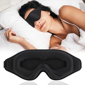 Ergonomisch Slaapmasker - Lichtblokkerend en Ademend - 1 stuk - Zwart