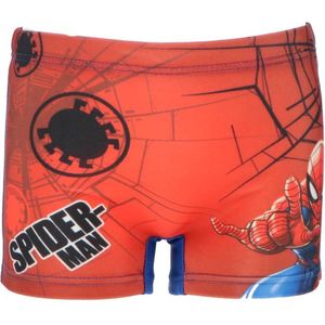Zwembroek - Spiderman zwemboxer - Rood en donkerblauw- Maat 7/8 jaar - 122/128 cm