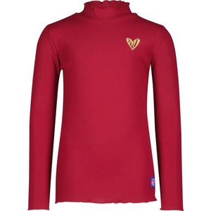 4PRESIDENT T-shirt meisjes - Burgundy - Maat 98 - Meiden shirt