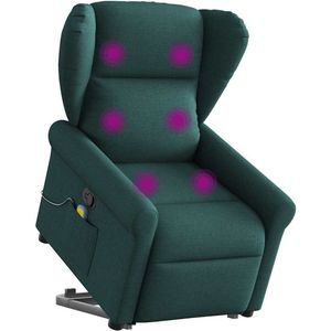 Massagestoel - Verstelbaar - Bruin - Stof - Elektrische Heffunctie en Massagefunctie