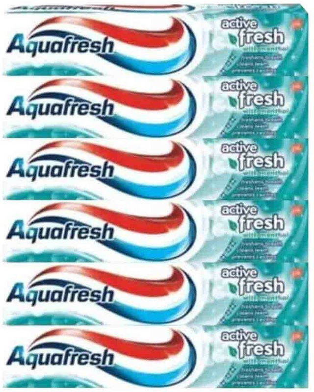 Aquafresh - Tandpasta Active Fresh - 6x 100 ml