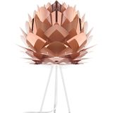 Umage Silvia Medium tafellamp copper - met tripod wit - Ø 50 cm