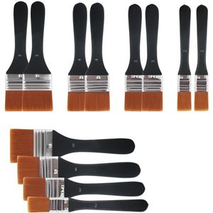 12PCS Paint Brushes, 4 Size Decorating Nylon Paint Brushes for Home