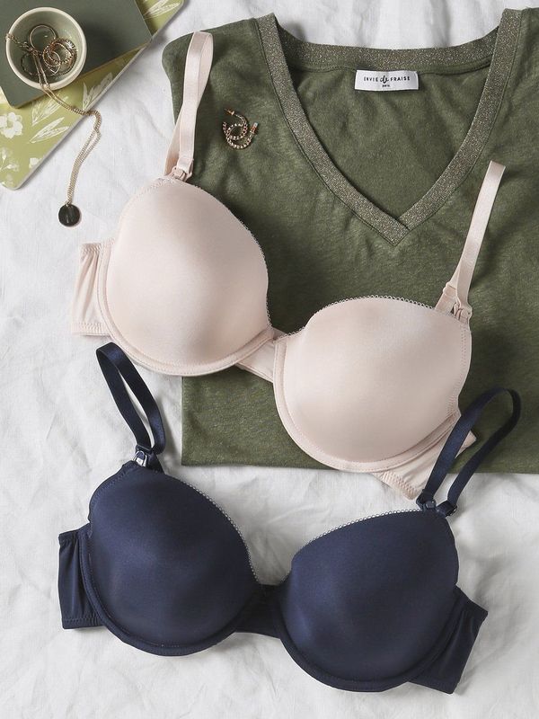 Envie de fraise - Set van 2 - Borstvoedings- en Zwangerschapsbeha's - Satijn