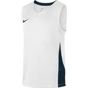 Nike team basketbal shirt junior wit navy NT0200101, maat 164