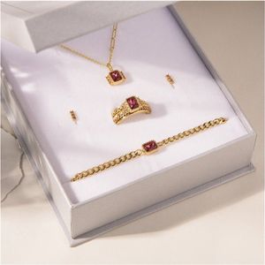 iXXXi Jewelry-Classic Miracle Pink Sieraden Set-Goudkleurig-Dames Sieraden geschenkset