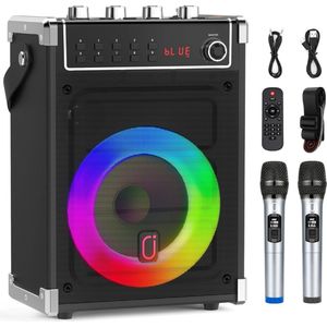 Karaoke Set Voor Volwassenen - Karaoke Set - Karaoke Set Met 2 Microfoons - Karaoke Set Met Draadloze Microfoon - Karaoke Set Draadloos