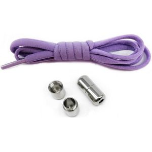Elastische Veters Zonder Strik - Voor Kinderen en Volwassenen - Paars - Schoenveters - Purple