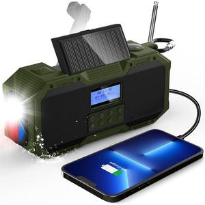 Radio - Noodradio - Weerradio - Radio voor Noodgevallen - Nood - Muziek - Nieuws - Noodpakket - Rampen - Praktisch - Zonneenergie