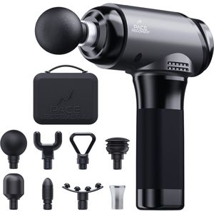 Pace Recovery Massage Gun Elite 1 - Professioneel Massage Gun Met Verstelbare Massagediepte 8mm tot 12mm - Krachtig Massage Apparaat - Percussie- en Vibratie therapie Voor Sneller Spierherstel
