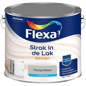 Flexa - Strak in de Lak Binnenlak Zijdeglans - Tranquil Dawn - Mengverf - 2.5 Liter