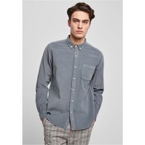 Urban Classics - Corduroy Overhemd - 4XL - Blauw