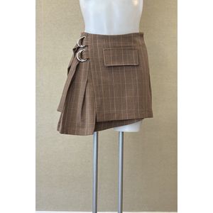 Orazia | College Mini Skirt, Bruin, Maat XS