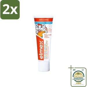 Elmex Gel-Tandpasta Peuter (0-5 Jaar) 75 ml - Voordeelverpakking - 2 stuks - Fluoride tandpasta - Elmex Peuter