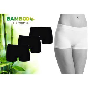 Bamboo Elements - Naadloos Ondergoed Dames - Hipsters - 3 Stuks - Zwart S - Boxershort Dames - Lingerie - Onderbroeken Dames - Dames Slips - Ondergoed Dames - Hipster Dames