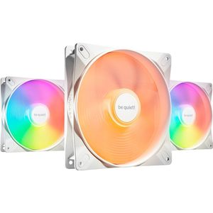 be quiet! LIGHT WINGS LX White - 3-pack - 140mm - PWM - 56 cfm - 1200 rpm - 22.9 dBA - ARGB LED - 4-pin PWM - wit