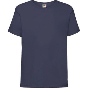 Fruit Of The Loom Kids Sofspun® T-shirt - Marine Blauw - 128 - 7/8 Jaar