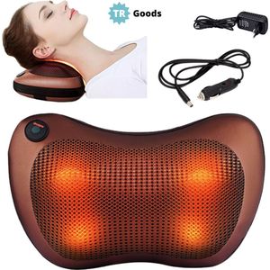 T.R. Goods - Shiatsu Massage Kussen - Elektrisch Nek en Rug Apparaat - met Warmte infrarood Functie