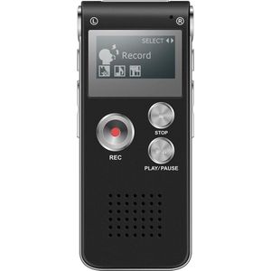 Geavanceerde spraakrecorder - stereo-opname - met MP3-speler - 8 GB