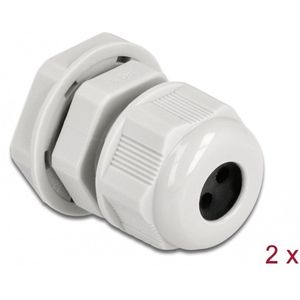 Kabelwartels - Grijs - Kunststof - 2 Stuks