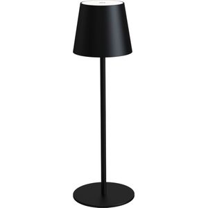 Platinet Tafellamp - LED - Elegant Design - 4W - Oplaadbaar - 4000 mAh - Hoogte: 37cm - Ø12 cm - Zwart
