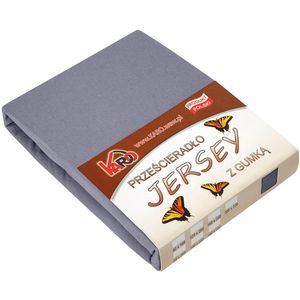 Jersey laken met elastiek 200x220 antraciet KARO