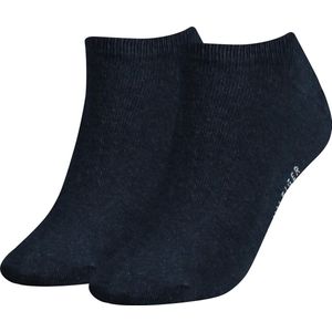 Tommy Hilfiger damessokken Sneaker (2-pack) - korte enkelsok katoen - jeansblauw