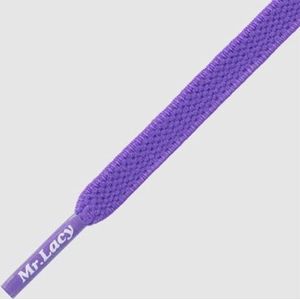 Mr. Lacy - Schoenveter - Flexies - Plat - violet - Elastische veters - Lengte 90 cm lang 7mm breed