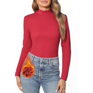 Dames Thermisch Shirt met Lange Mouwen - Warm, Stretch, en Comfortabel Ondergoed