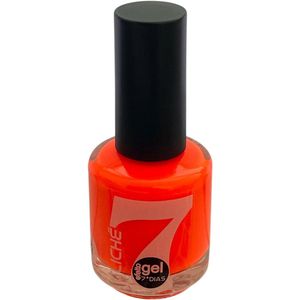 Cliché - Gel Effect Nagellak - Heftig Fel Neon Fluor Oranje - 1 flesje met 15 ml inhoud - Nummer 042