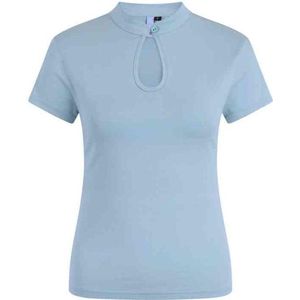 Dancing Days - Mandarin collar Top - XL - Blauw