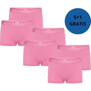 Beeren bodywear Meisjes Boxer Comfort Feeling 6-pack Roze maat 110/116