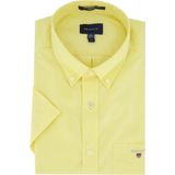 Gant casual overhemd korte mouw geel