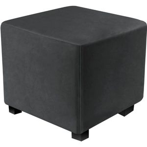 Rekbare Ottomaanse Hoes - Bescherming en Decoratie - 1 stuk - Fluweel