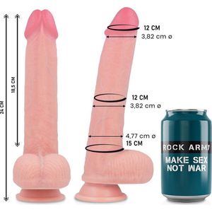 ROCK ARMY | Rockarmy Liquid Silicone Premium Kingcobra Realistic 24cm | Big Dildo | Huge Dildo | Realistic Dildo | Premium Dildo | Unique Dildo | Sex Toy for Man | Sex Toy for Woman | Best Dildo | Unisex Dildo | Sex Toy