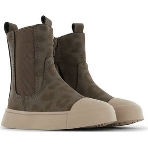 Laarzen | Meisjes | Taupe Panter | Leer | Shoesme | Maat 24