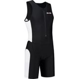 Heren tri-suit zwart-wit XS