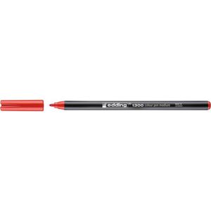 edding-1300 teken/kleur stift rood  1ST 3 mm /  4-1300002