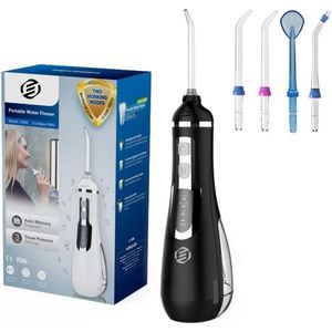 Equivera Waterflosser - Monddouche - Elektrisch Flosapperaat - Water Flosser - Waterflosser Draadloos - Water Flosser Draadloos - Draadloos en Oplaadbaar - Must have voor uw hygiëne!