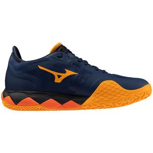 Mizuno Padelschoen Tennisschoen Wave Enforce Tour Heren Blauw Oranje