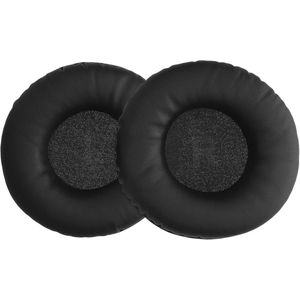 Earpads voor hoofdtelefoon - Vervangende oorkussens van kunstleer en schuim in zwart