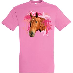 Plenty Gifts T-shirt Horses Orchid Pink XS