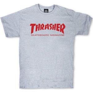 THRASHER Skate Mag T-Shirt - Grey/Red